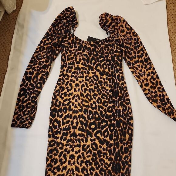 Pretty little thing cheetah print dress size 6 - Picture 1 of 7